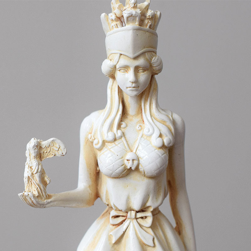 Greek Athena Goddess Sculpture Resin Decorations