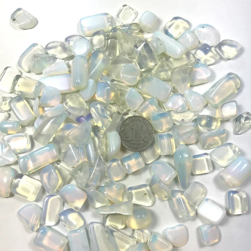 100g 10-15mm Natural Opal Gravel Bulk Tumbled Stones Crystal Healing Reiki Natural stones and minerals