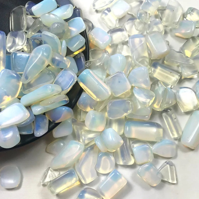 100g 10-15mm Natural Opal Gravel Bulk Tumbled Stones Crystal Healing Reiki Natural stones and minerals