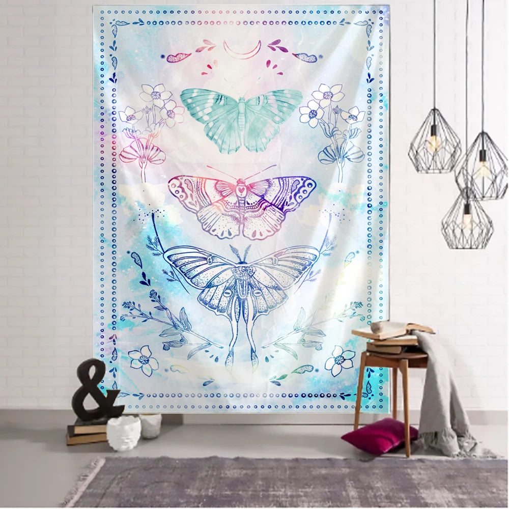 Psychedelic Butterfly Tarot Tapestry