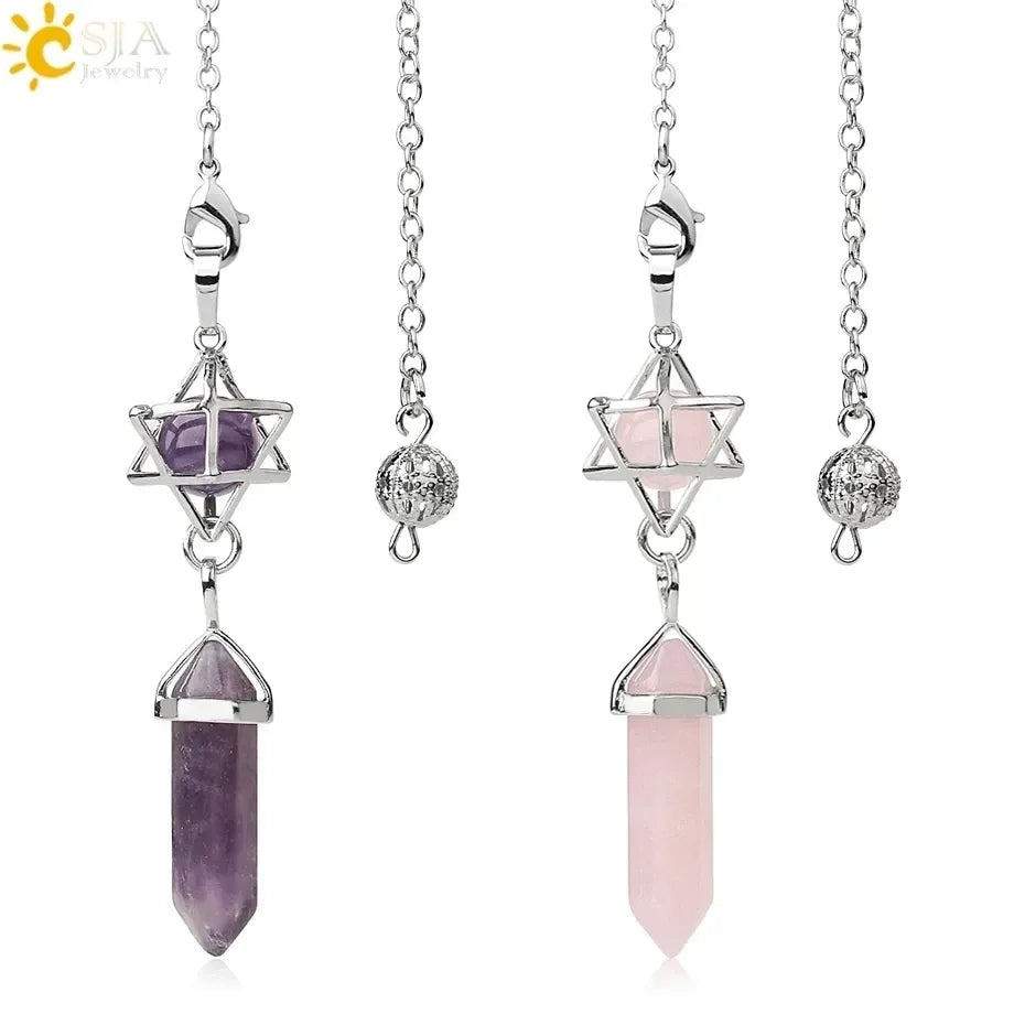 Natural Stones Hexagonal Pendulum