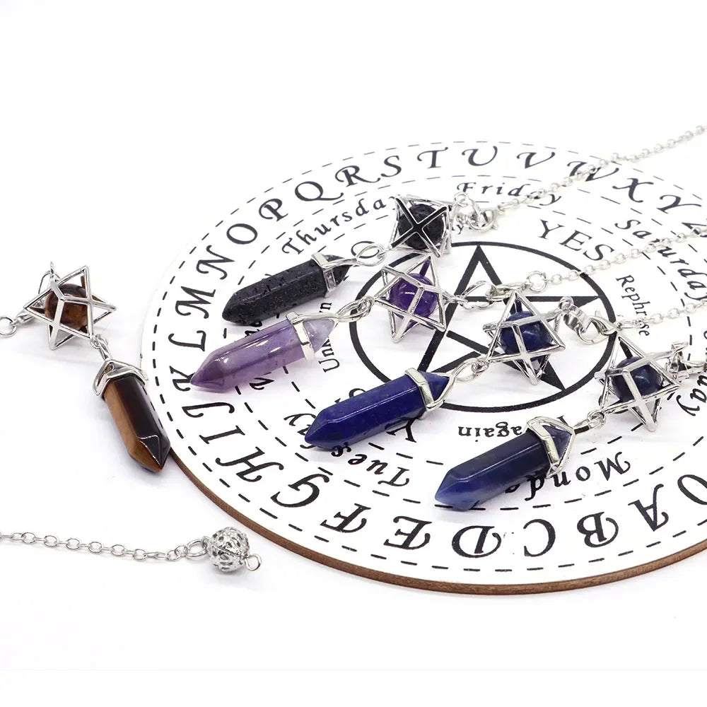 Natural Stones Hexagonal Pendulum