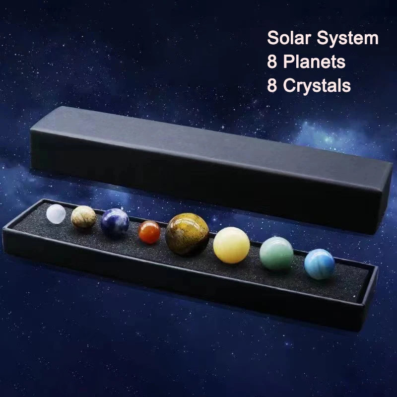 Natural Crystal Planet Balls -Solar System