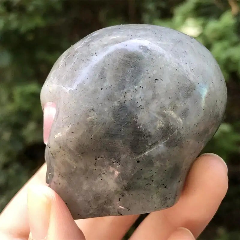 Natural Labradorite Alien Skulls Carved Crystal