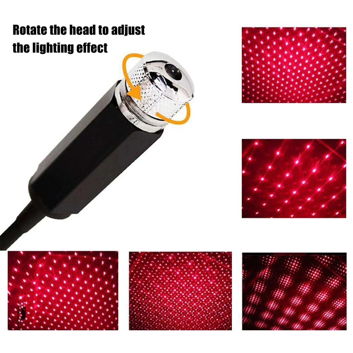 Romantic LED Car Roof Star Night Light Projector