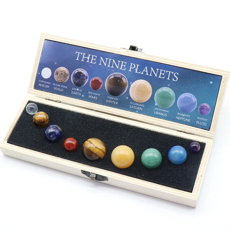 Natural Crystal Planet Balls -Solar System