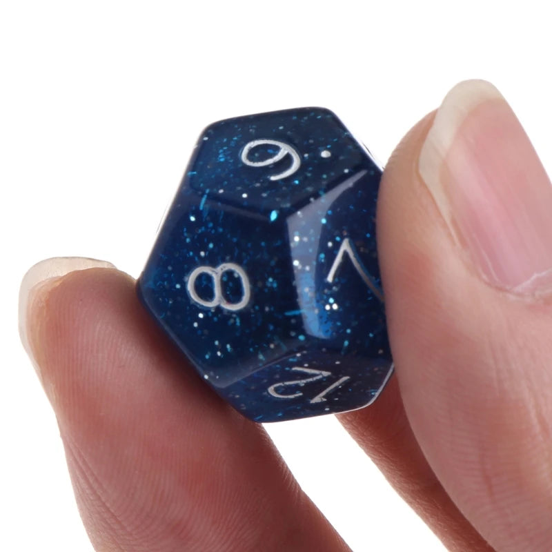 3pcs Multicolor Dice 12 Sided Resin Dice