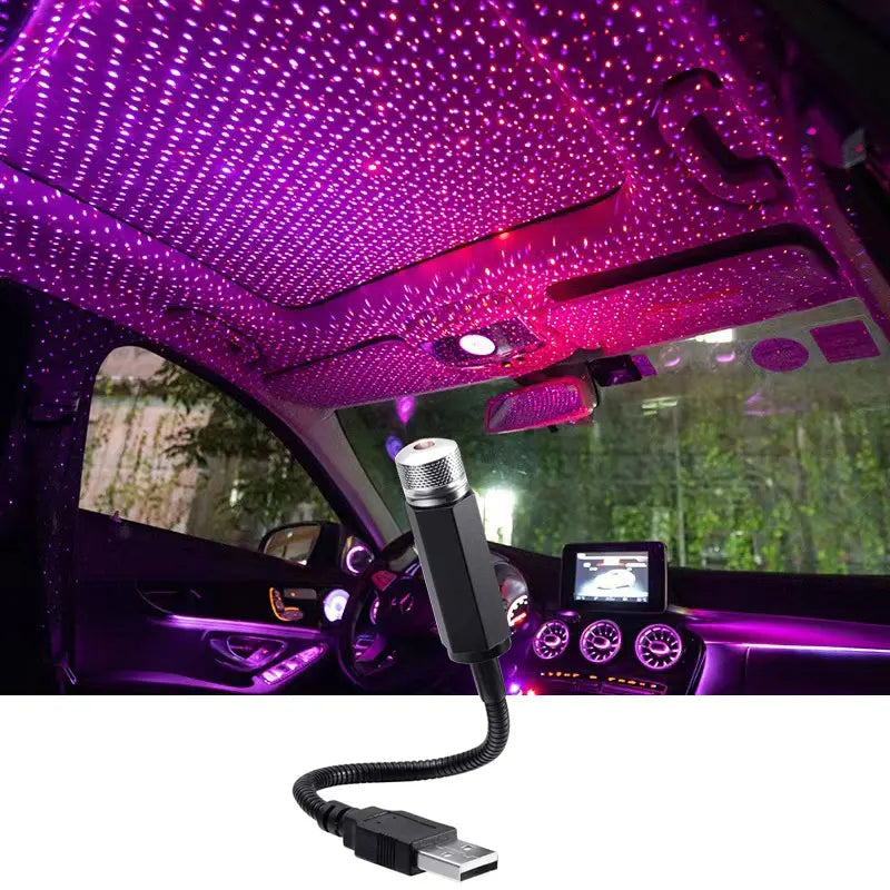 Romantic LED Car Roof Star Night Light Projector