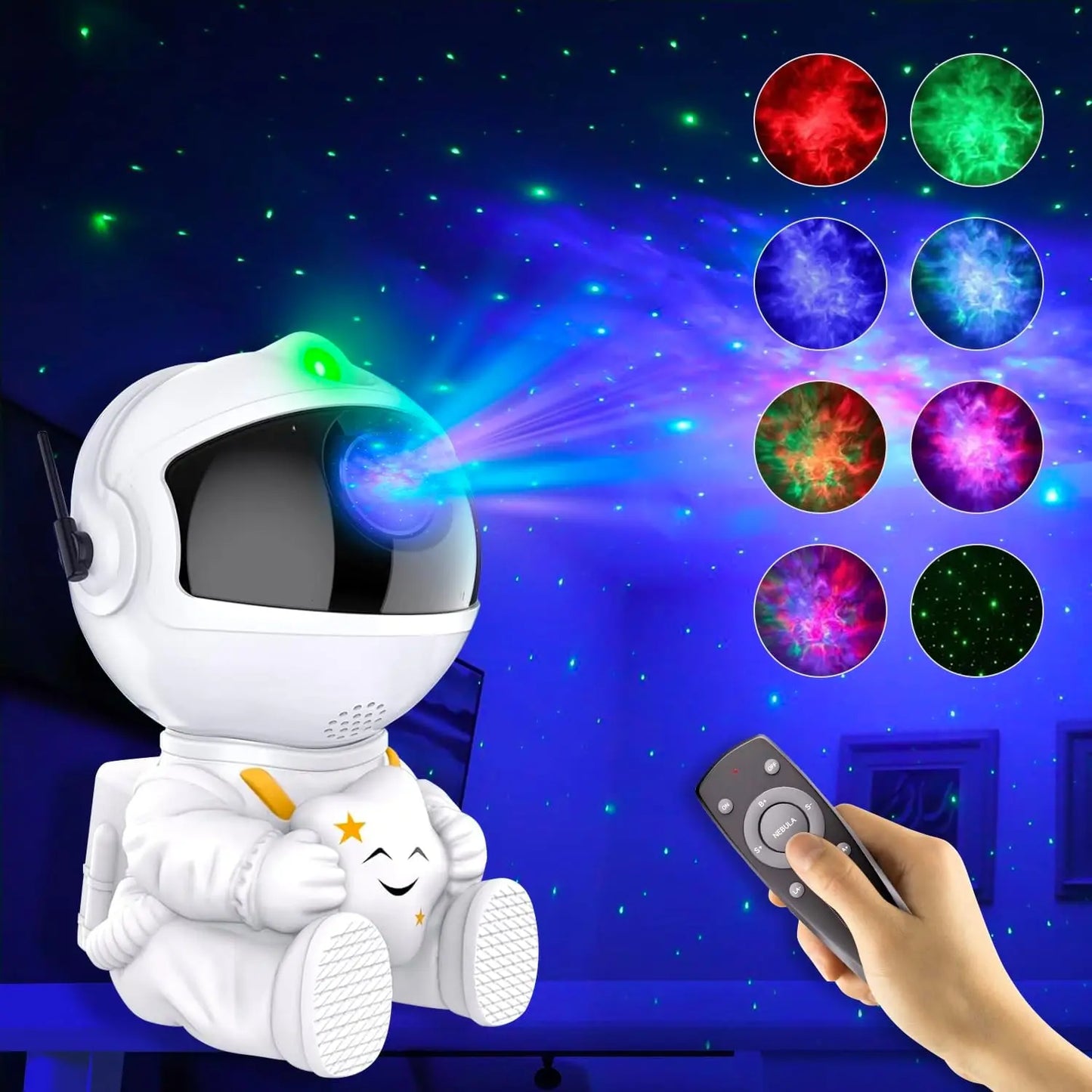 Astronaut Star Projector Night Light with Remote Control 360 Adjustable