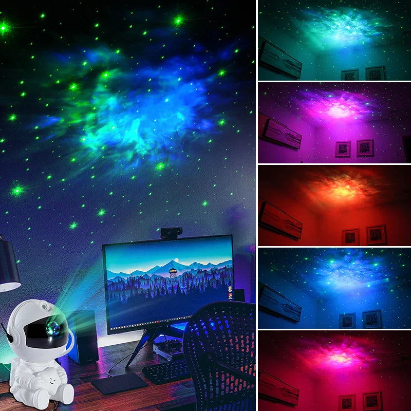 Astronaut Star Projector Night Light with Remote Control 360 Adjustable