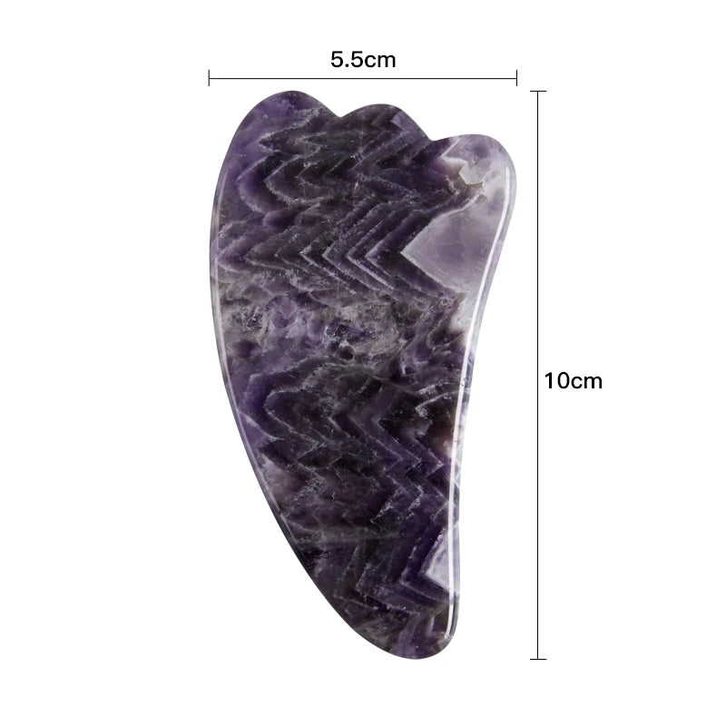 Amethyst Face Massage Roller/ Gua Sha Massager