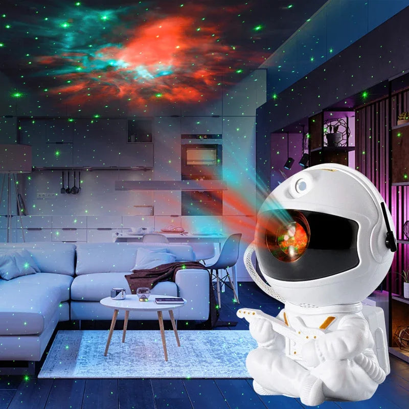 Star Projector Galaxy Night Light Astronaut