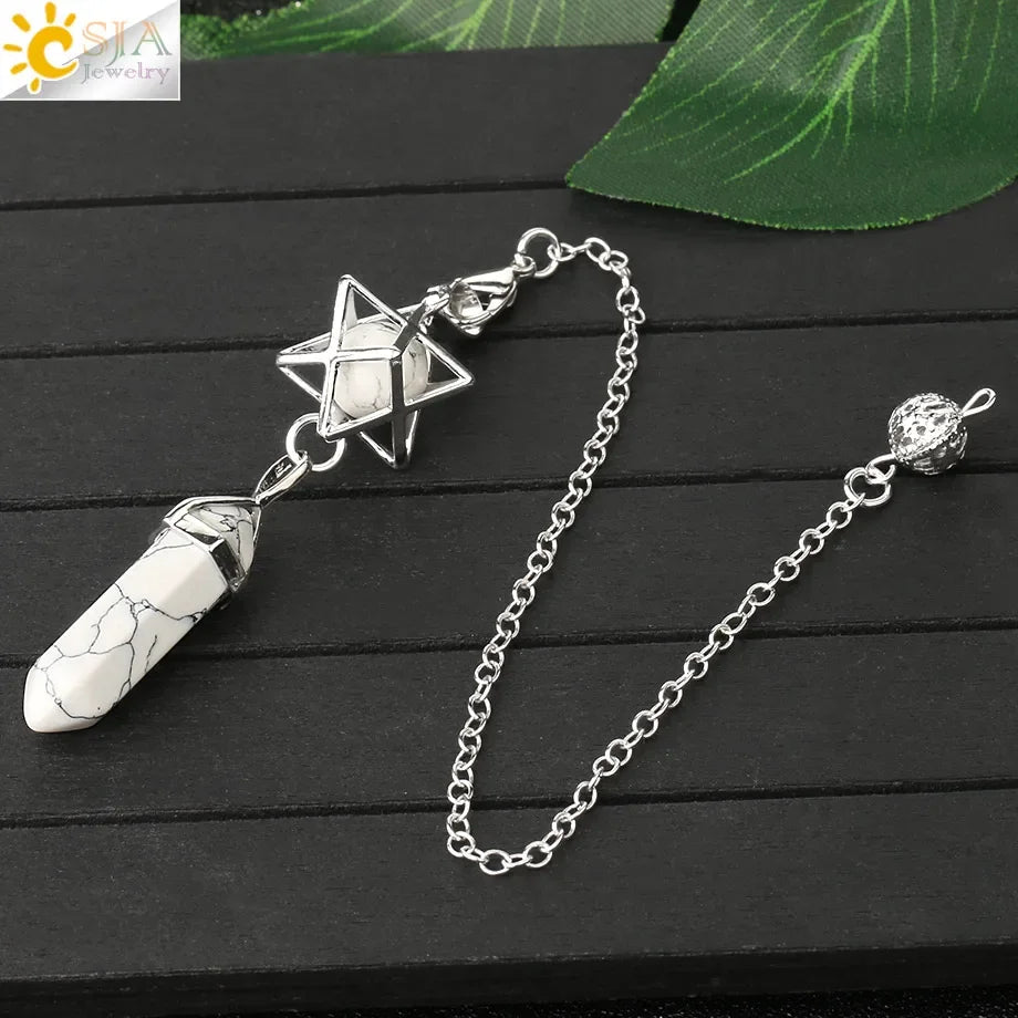 Natural Stones Hexagonal Pendulum