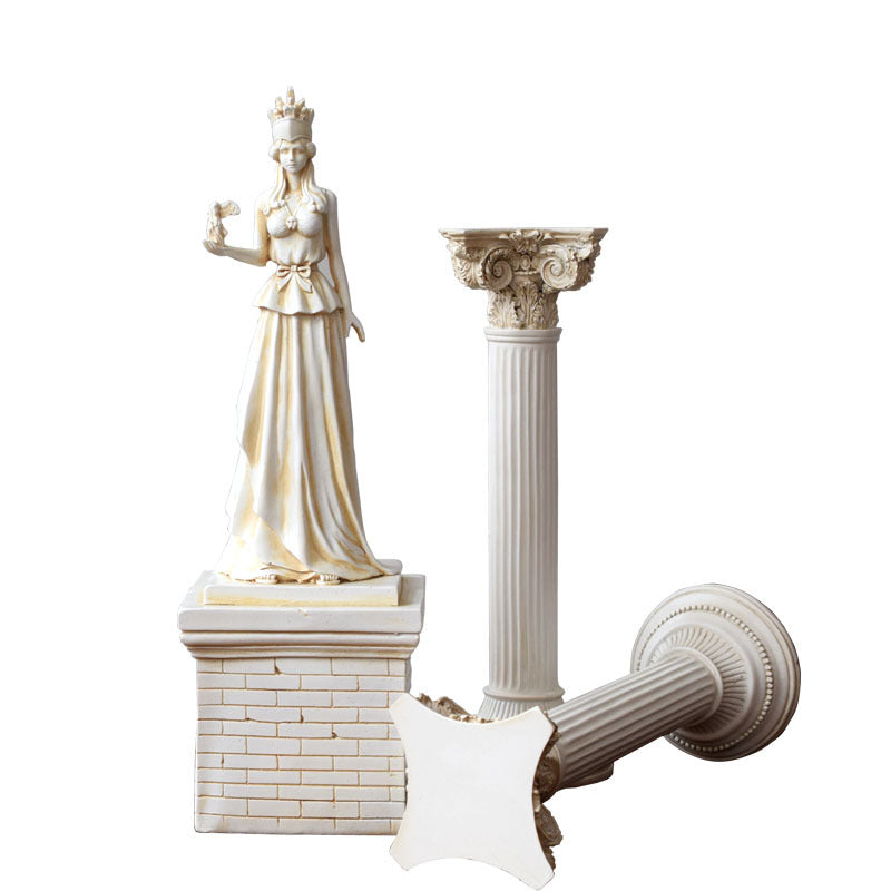 Greek Athena Goddess Sculpture Resin Decorations